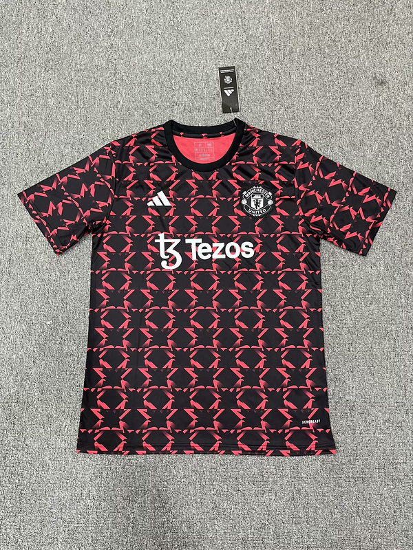 AAA Quality Manchester Utd 24/25 Black/Red Training Jersey